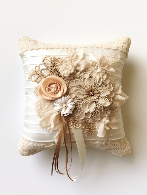 haftowany poduszka detal